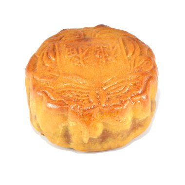 Sonbahar Ortası Festivali mooncake beyaz arka plan üzerinde izole