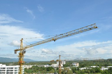 Vinç ve mamul, şantiye Binası