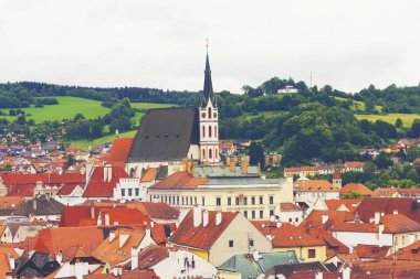Cesky Krumlov'un tarihi merkezine bakış, Unesco mirası, Çek Cumhuriyeti