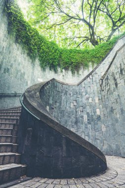 Fort Canning Parkı, Singapur, döner merdiven