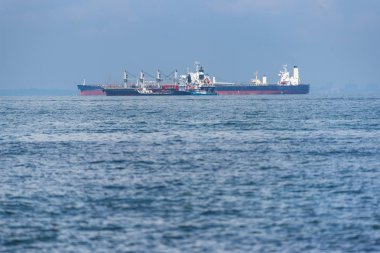 Lojistik ve taşımacılık için kargo yük gemisi ve kargo konteyneri lojistik ve nakliye, Singapur