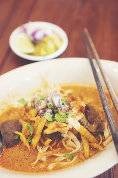 Khao Soi Uma Comida Norte Tailândia — Fotografia de Stock