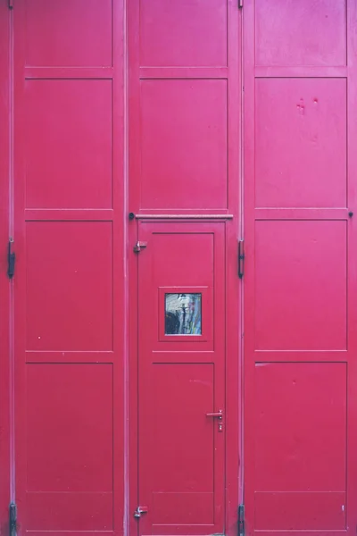 red vintage door, vintage filter image