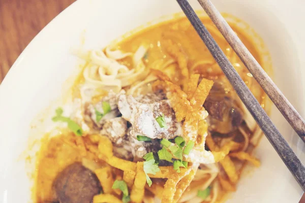 Khao Soi Ist Ein Nördliches Lebensmittel Aus Thailand — Stockfoto