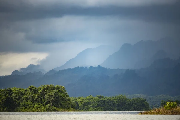 Vista Del Paisaje Del Bosque Tailandia Bosque Tropical — Foto de Stock