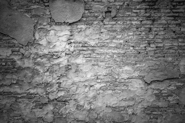 Старая Кирпичная Стена Монотонном Цвете Изображение Винтажного Фильтра — стоковое фото