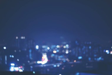 Kuala Lumpur, Malaysi şehir görünümü soyut bulanık arka plan