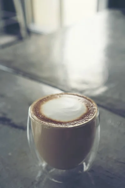 Arte del café con leche, arte del café con leche en taza de café — Foto de Stock