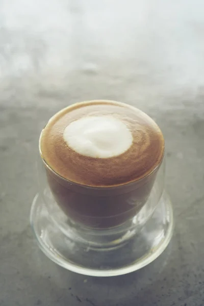 Kaffee Latte Art, Latte Art in Kaffeetasse — Stockfoto