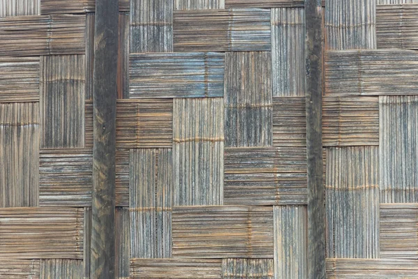 Muro Bambù Stile Nativo Tailandese Cesto Bambù Modello Fatto Mano — Foto Stock