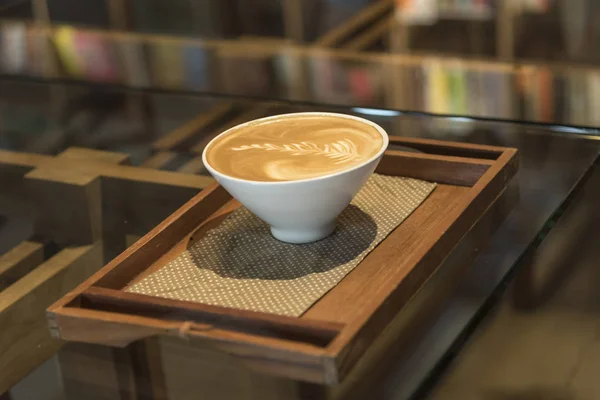 Coffee Latte Art Foam — Stock Photo, Image