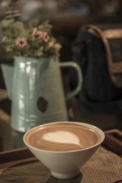 Coffee Latte Art Foam — Stockfoto