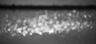 Siyah ve beyaz bokeh arka planı için