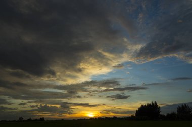 doğanın gün batımı görünümü