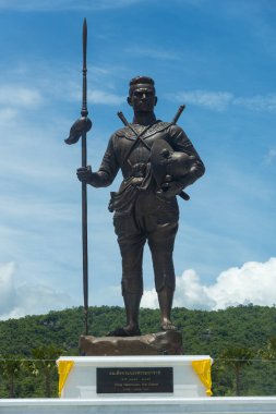 Hua Hin,Tayland- Semptember 27,2015:Yapım aşamasındarajabhakti parkı, Kral Naresuan 27 Eylül 2015 tarihinde Hua Hin,Tayland'da Tayland Kraliyet Tayland Ordusu tarafından Hua Hin'de inşa edildi