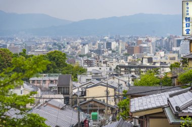 dağ sitesinden Kyoto şehrinin görünümü