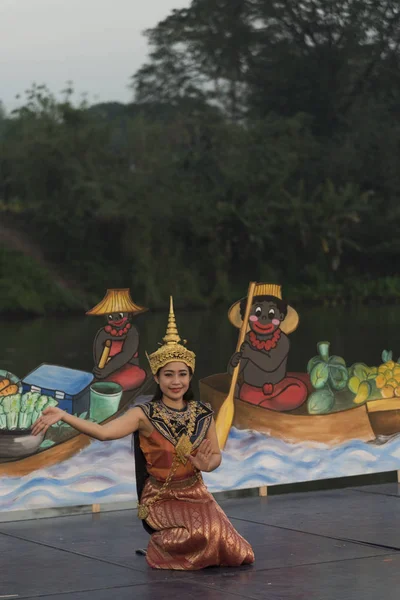 Bangkok Tailanda Marzo Espectáculo Danza Tailandesa Ceremonia Religiosa Arte Nativo —  Fotos de Stock