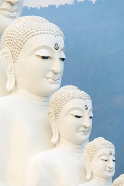 Vijf Boeddhabeeld Wat Phasornkaew Temple Thailand Phetchabun Khao Kho — Stockfoto