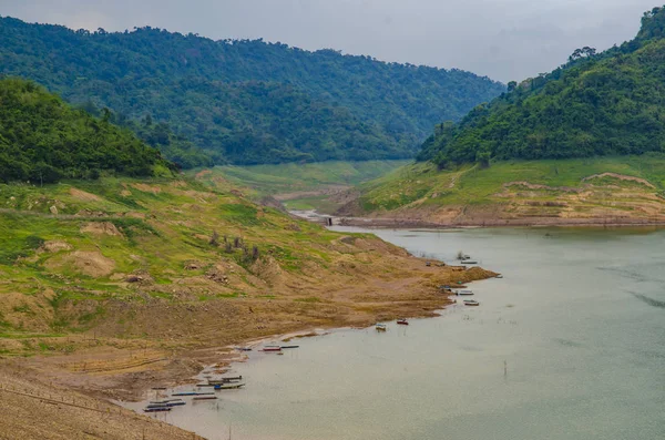Горный Источник Воды Позади Плотины Кхун Дан Пракан Чон Накхон — стоковое фото