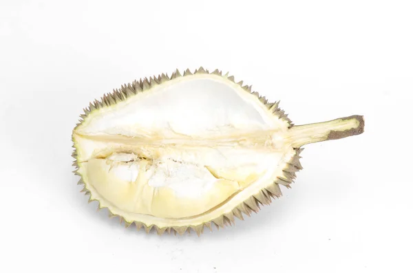 Raja Buah Buahan Durian Terisolasi Pada Latar Belakang Putih — Stok Foto