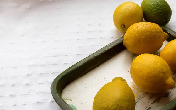 fresh and ripe lemon cut into slices