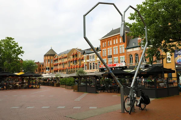 荷兰埃因霍温 2018年6月5日 荷兰埃因霍德万城广场心形灯 — 图库照片