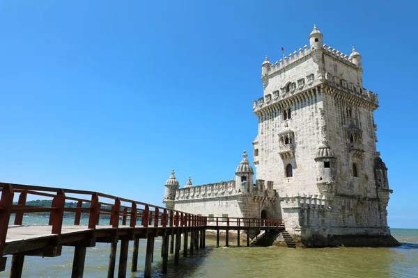 Belémská Věž Torre Belém Lisabon Portugalsko Kultovní Místo Města Původně — Stock fotografie