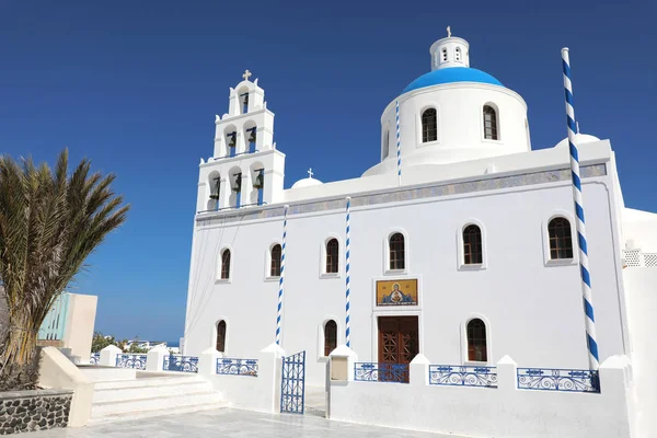 Santorini Igreja Ortodoxa Aldeia Oia Grécia — Fotografia de Stock