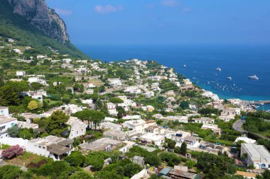 Capri manzara terasından, Capri Adası, İtalya