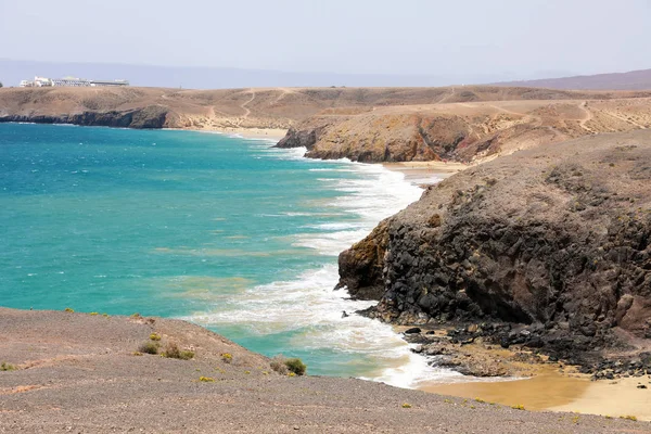 Amazing View Playas Papagayo Sand Dunes Costa Del Rubicon Coast — Stock Photo, Image