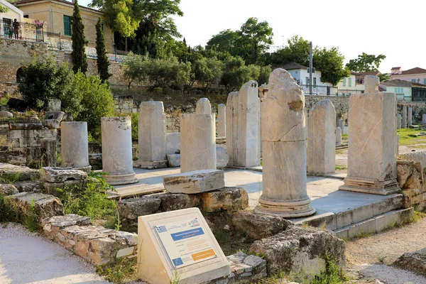 Atina Yunanistan Temmuz 2018 Kalıntıları Roma Agora Atina Yunanistan — Stok fotoğraf