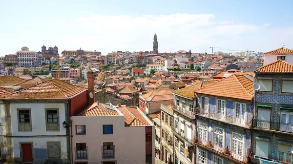 Bela Vista Típica Cidade Porto Com Edifícios Coloridos Cidade Velha — Fotografia de Stock