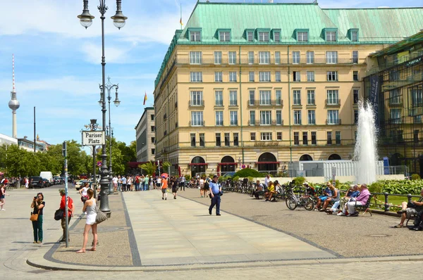 Berlin Germany June 2017 Pariser Platz Square Berlin Germany — 스톡 사진