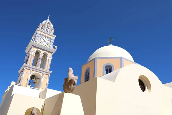 Igreja Católica Saint Stylianos Thira Ilha Santorini Cíclades Grécia — Fotografia de Stock
