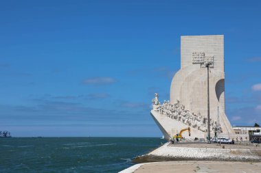 Belem, Portekiz - 25 Haziran 2018: Belem, Lizbon, Portekiz, keşifler anıt