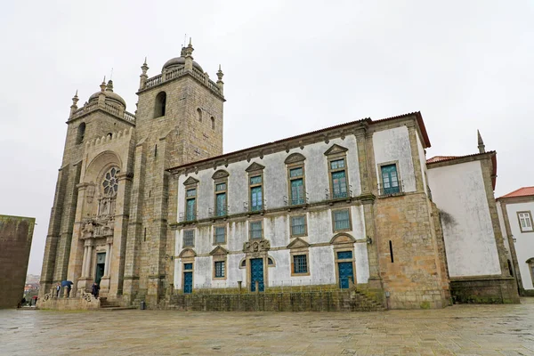Fachada Catedral Porto Portugal — Fotografia de Stock