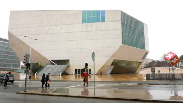 Porto, Portugal - 31 januari 2019: Music House (Casa da Musica) — Stockfoto