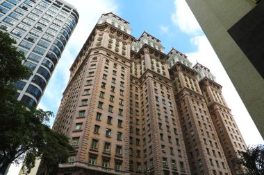 Sao Paulo, Brezilya - 9 Mayıs 2019: Martinelli Binası şehir merkezinde