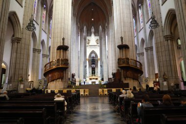 Sao Paulo Katedrali (Catedral da Se de Sao Paulo) iç mekan, Sao Paulo, Brezilya