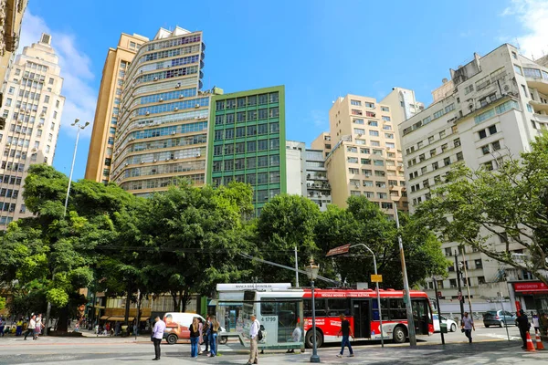 SAO PAULO, BRASIL - 9 de maio de 2019: Praça Pateo do Colegio em São Paulo — Fotografia de Stock