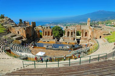 Taormina Antik Yunan Tiyatrosu Harabeleri, Sicilya 