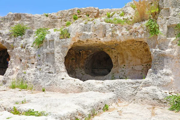 锡拉丘兹希腊剧院，古代古迹遗址，西西里岛，意大利 — 图库照片