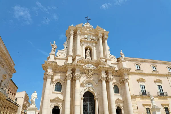 De kathedraal van Syracuse in Siciliy, een UNESCO-werelderfgoedlocatie in Italië — Stockfoto