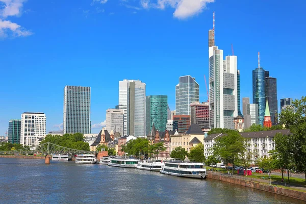 Skyline Frankfurt am Main, Německo — Stock fotografie