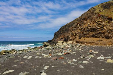 Tenerife Adası Playa Tamadite vahşi plaj, İspanya