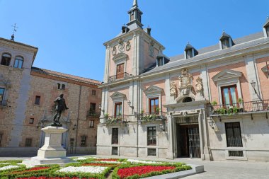 Plaza de la villa square, madrid, İspanya
