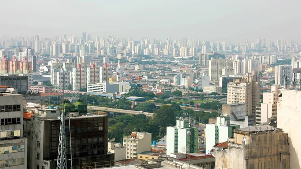 Metropolis Skyline Sao Paulo, Brazil — Stockfoto
