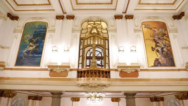 SAO PAULO, BRASIL - 15 de maio de 2019: dentro do Teatro Municipal de São Paulo, Brasil — Fotografia de Stock