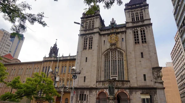 Sao Bento Monastery (Mosteiro e Colegio de Sao Bento) in Sao Paulo city, Brazil — 스톡 사진