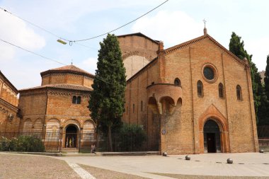 Santo Stefano Basilica in Bologna old medieval city in Italy clipart